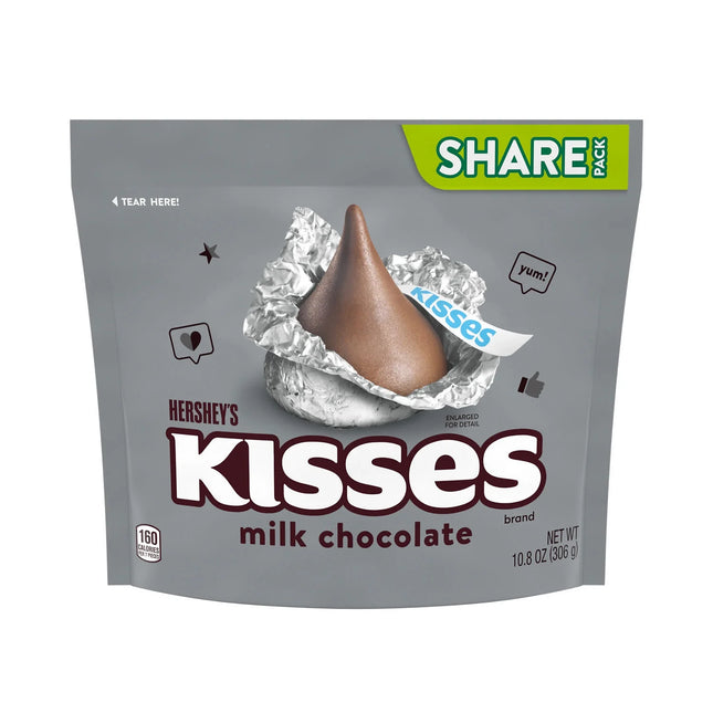 Hershey'S Kisses Milk Chocolate Candy, Share Pack 10.8 Oz