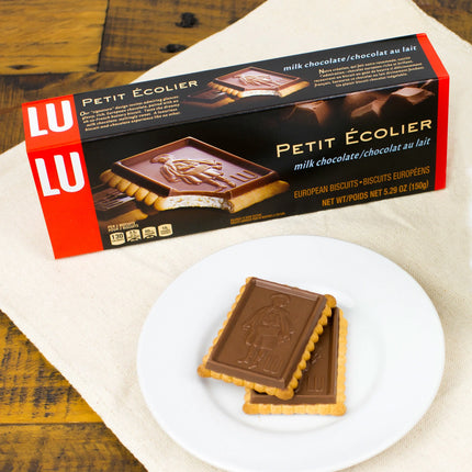 Lu Petit Ecolier European Milk Chocolate Biscuit Cookies, 5.29 Oz