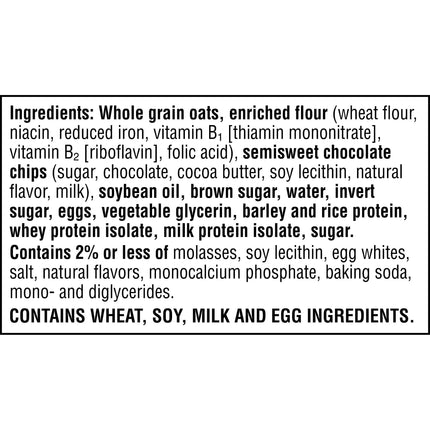 Kellogg'S Nutri-Grain Power-Fulls Chocolate Chip Chewy Soft Baked Oat Bites, Protein Snacks, 5.6 Oz, 4 Count