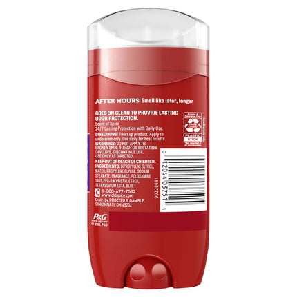 Old Spice Aluminum Free Men'S Deodorant, Invisible Solid Stick, after Hours, 3.0 Oz