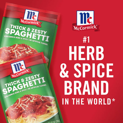 Mccormick Thick and Zesty Spaghetti Sauce Seasoning Mix, 1.37 Oz Packet