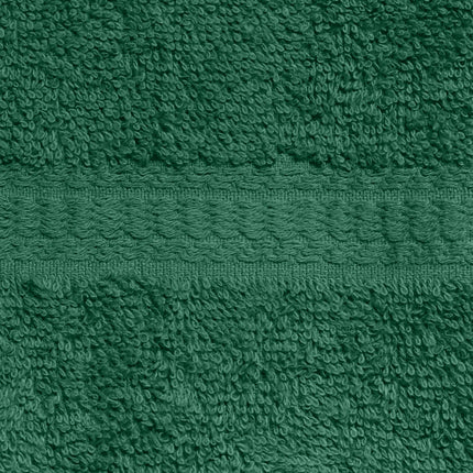 Mainstays 100% Cotton Washcloth, Super Soft and Highly Absorbent Basic Solid Premium Washcloth for Bathroom, Hotels, Spa and Gym – Green