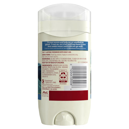 Old Spice Men'S Deodorant, Aluminum Free Invisible Solid Stick, Deep Sea, 3Oz
