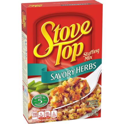 Stove Top Savory Herbs Stuffing Mix Side Dish, 6 Oz Box