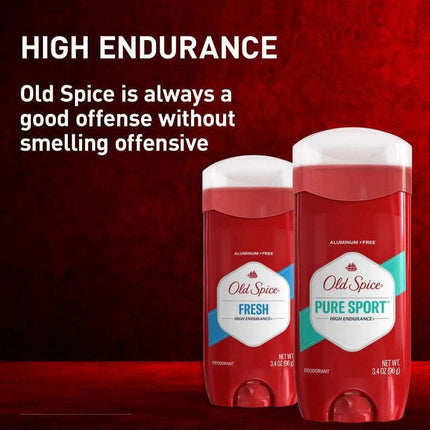 Old Spice Aluminum Free Men'S Deodorant, High Endurance Pure Sport, 3.4 Oz