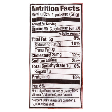 Carl Buddig, Original Smoked Ham Lunchmeat, Sliced, 2 Oz Pouch