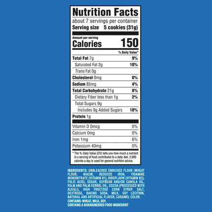 CHIPS AHOY! Mini Original Chocolate Chip Cookies, Snak-Saks, 8 Oz