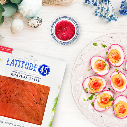 Latitude 45 Cold Smoked Gravlax Style Atlantic Salmon, 4 Oz