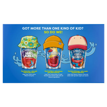 Capri Sun Strawberry Kiwi Juice Box Pouches, 10 Ct Box, 6 Fl Oz Pouches, Liquids