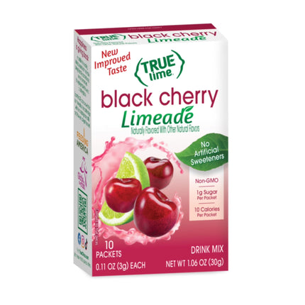 True Lemon Strawberry Lemonade Drink Mix Powder, No Artificial Sweeteners, 1.06 Oz., 10 Count Box