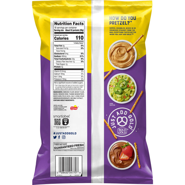 Rold Gold Pretzel Sticks Snacks, 16 Oz Bag