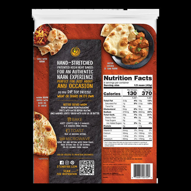 Stonefire® Original Naan, 8.8 Oz, 2 Count