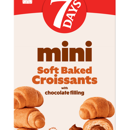 7Days Mini Croissants, Chocolate, Breakfast on the Go, Non-Gmo (Pack of 4)