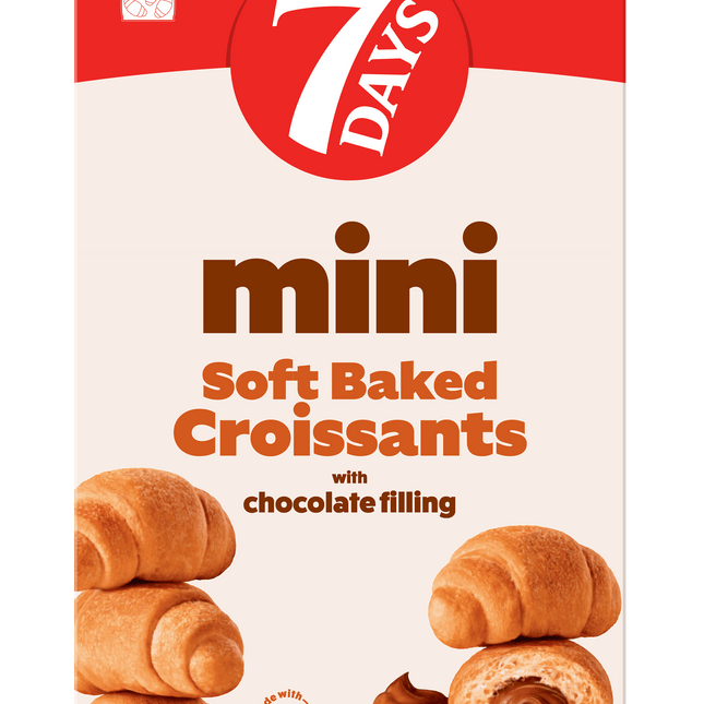 7Days Mini Croissants, Chocolate, Breakfast on the Go, Non-Gmo (Pack of 4)