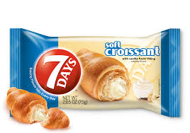 7 Days Soft Croissants with Vanilla Flavored Filling, 2.65-oz