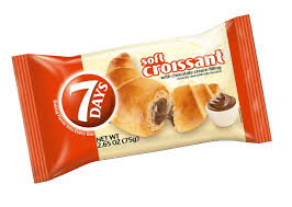 7 Days Soft Croissants with chocolate Flavored Filling, 2.65-oz