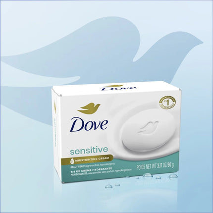 Dove Beauty Bar Women'S Bath Soap Sensitive Skin, 3.75 Oz 2 Bars