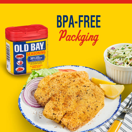 OLD BAY Gluten Free 30% Less Sodium Seasoning, 2.0 Oz Can
