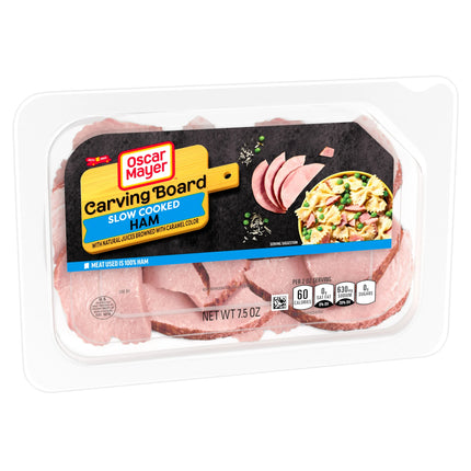 Oscar Mayer Carving Board Slow Cooked Ham Sliced Lunch Meat, 7.5 Oz