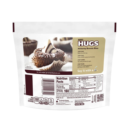 Hershey'S Hugs Milk Chocolate and White Creme Candy, Share Pack 10.6 Oz
