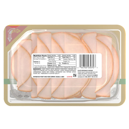 Oscar Mayer Deli Fresh Mesquite Smoked Sliced Turkey Breast Deli Lunch Meat, 8 Oz Package