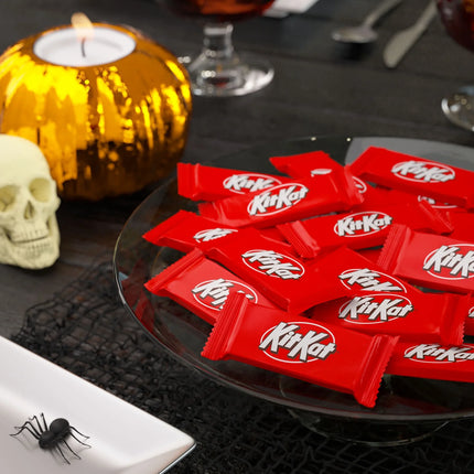 Kit Kat Milk Chocolate Wafer Snack Size Halloween Candy, Jumbo Bag 20.1 Oz