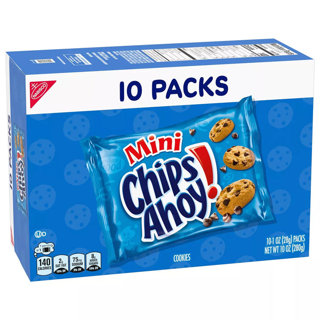 Chips Ahoy! Mini Chocolate Chip Cookies Munch Pack - 10Oz/10Ct