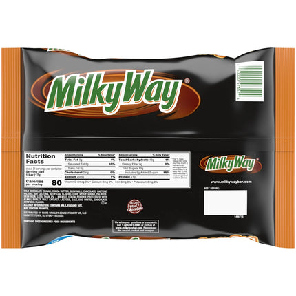 Milky Way Fun Size Halloween Chocolate Candy Bars - 18.47Oz Bag