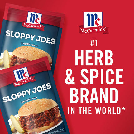 Mccormick Sloppy Joes Seasoning Mix, 1.31 Oz Packet