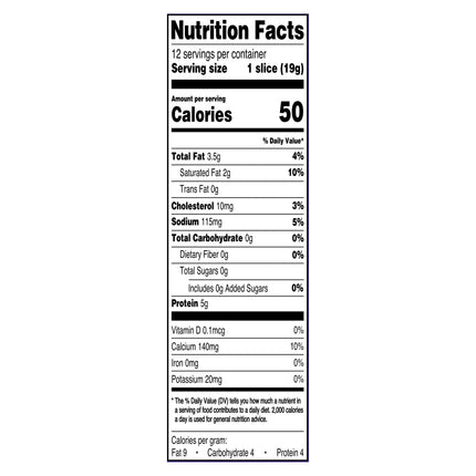 Great Value Low-Moisture Part-Skim Deli Style Sliced Mozzarella Cheese, 8 Oz Package, 12 Slices