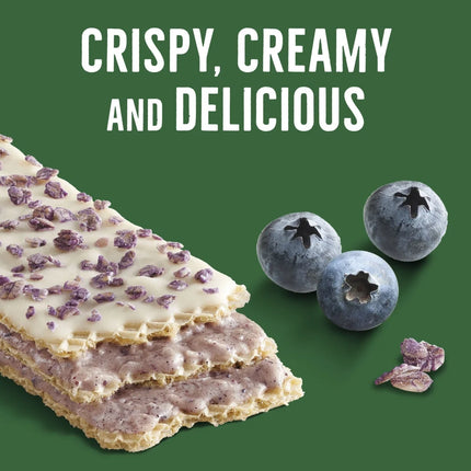 Nature Valley Crispy Creamy Wafer Bars, Blueberry, Whole Grain, 5 Bars, 6.5 Oz