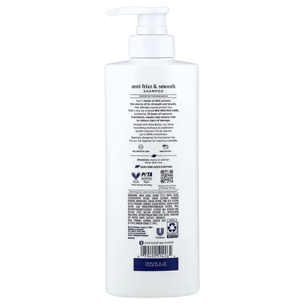 Dove Shampoo for Women anti Frizz & Smooth with Bio-Protein Care Technology and Shea Butter, 18 Oz