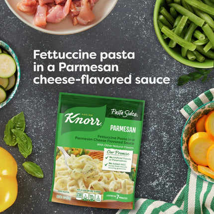 Knorr No Artificial Flavors Parmesan Pasta Sides, 7 Minute Cook Time, 4.3 Oz