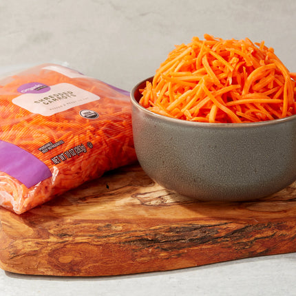 Organic Fresh Shredded Carrots, 10 Oz Bag