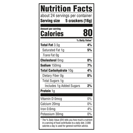 RITZ Roasted Vegetable Crackers, Snacks for Kids and Adults, Lunch Snacks, 13.3 Oz
