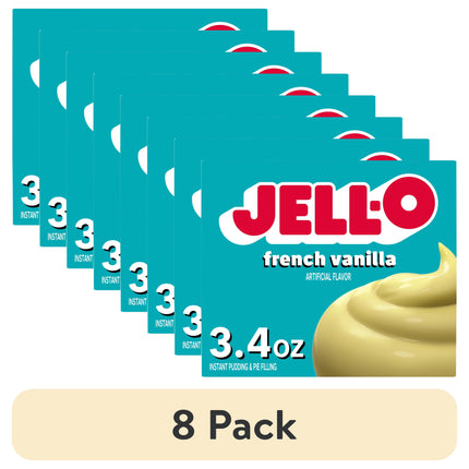 Jell-O French Vanilla Instant Pudding & Pie Filling Mix, 3.4 Oz Box