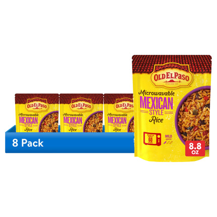 Old El Paso Rice, Mexican Style Rice, Microwavable Pouch, 8.8 Oz