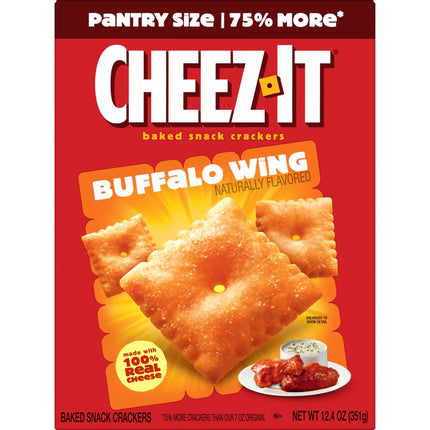 Cheez-It Buffalo Wing Cheese Crackers, Baked Snack Crackers, 12.4 Oz