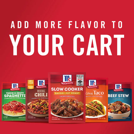 Mccormick Slow Cooker Savory Pot Roast Seasoning Mix, 1.3 Oz Packet