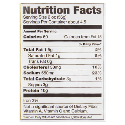 Great Value Honey Ham Lunchmeat Plastic Tub, 9 Oz