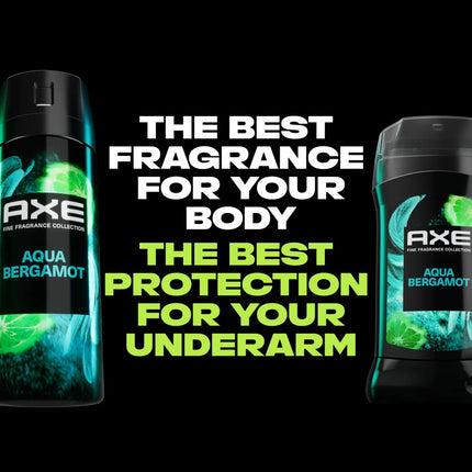 Axe Deodorant Stick for Men Aqua Bergamot with Sage + Juniper Essential Oils Aluminum-Free, 3 Oz