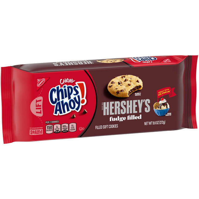 CHIPS AHOY! Chewy Hershey'S Fudge Filled Soft Cookies, 9.6 Oz