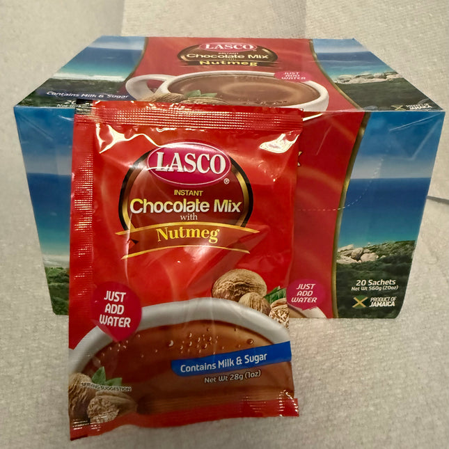 Lasco Chocolate Mix W/ Nutmeg  20 Packet
