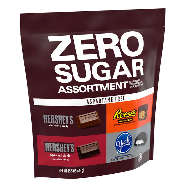 Hershey'S, Reese'S and York Zero Sugar Assorted Flavored Candy, Variety Bag 15.5 Oz