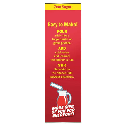 Skittles Zero Sugar Gallons-To-Go Powdered Drink Mix, Original Punch, 8 Count Gallon Pitcher Packets