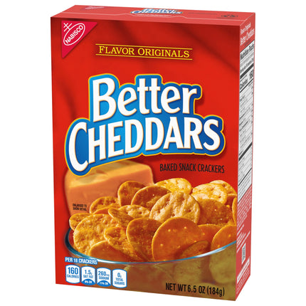 Better Cheddars Baked Snack Cheese Crackers, 6.5 Oz