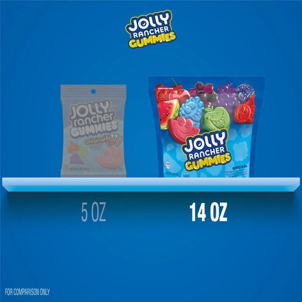 Jolly Rancher Gummies Assorted Fruit Flavored Candy, Bag 14 Oz