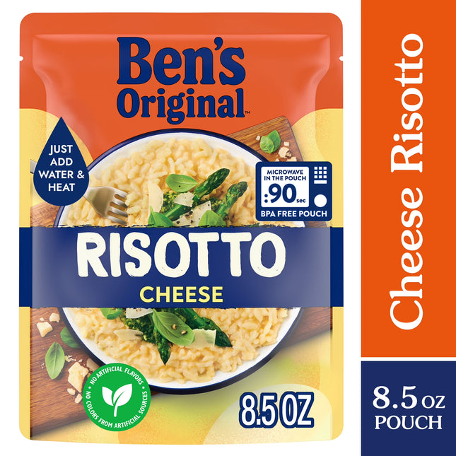 BEN'S ORIGINAL Ready Rice Cheese Risotto Flavored Rice, Easy Dinner Side, 8.5 Oz Pouch
