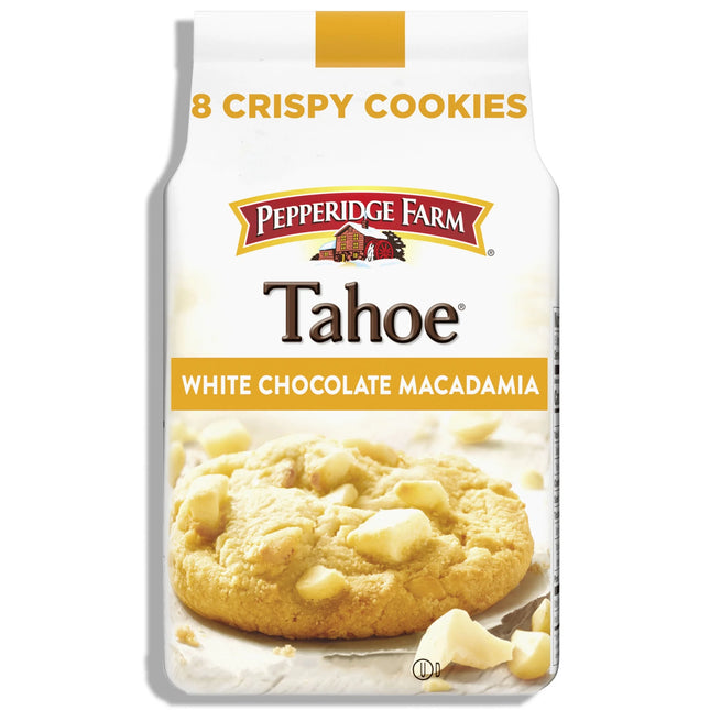 Pepperidge Farm Tahoe Crispy White Chocolate Macadamia Nut Cookies, 7.2 Oz Bag (8 Cookies)