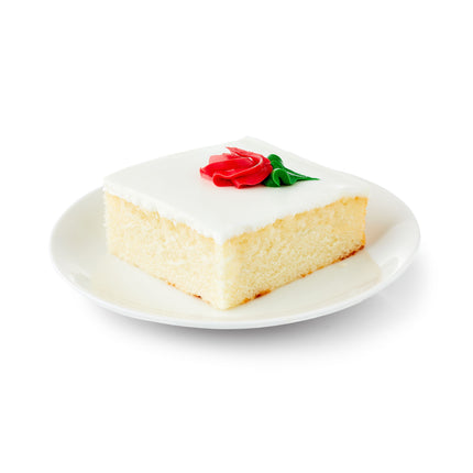 Freshness Guaranteed White Cake Square, Vanilla, Ready to Eat, Serves 2, 5.8Oz (Refrigerated Cakes)